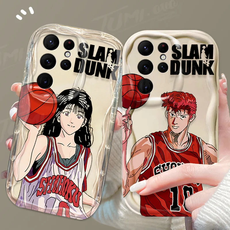 Anime Slam Dunk 3D Wave Case For Samsung Galaxy A54 A34 A24 A14 A13 A53 A33 A73 A23 A52 A52S A32 A22 A12 A51 A71 Silicone Cover