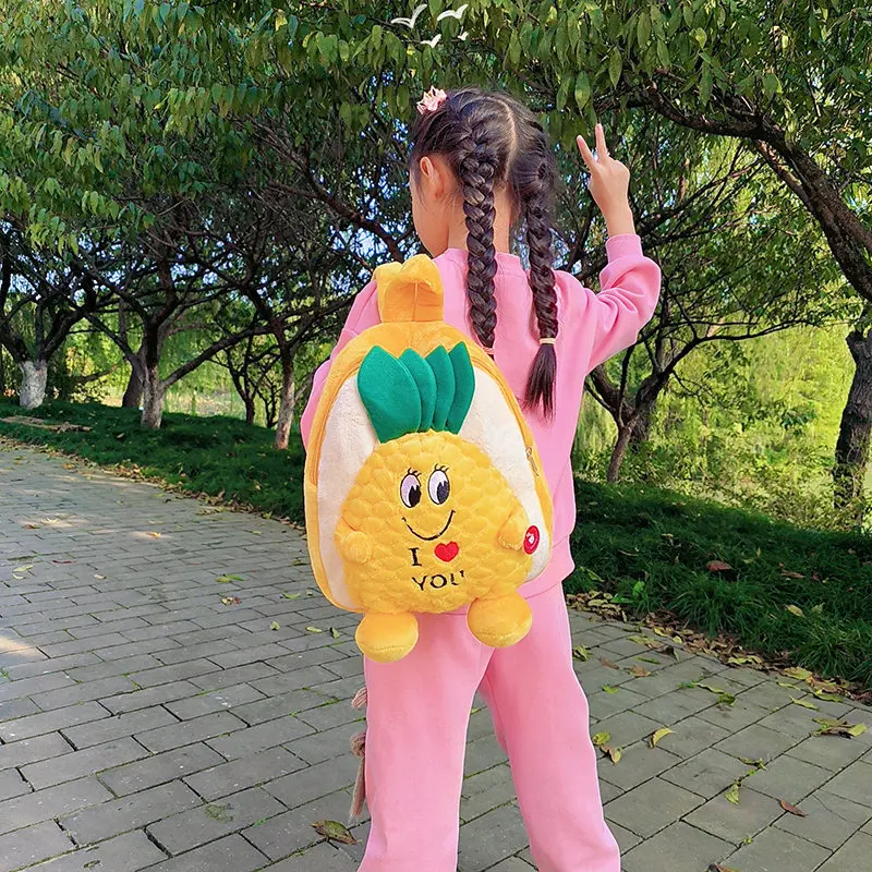 ute Little Turtle Backpack Kindergarten Anime Kawaii Cartoon School Bag Plush Little Turtle Backpack Children's Doll Doll Bag