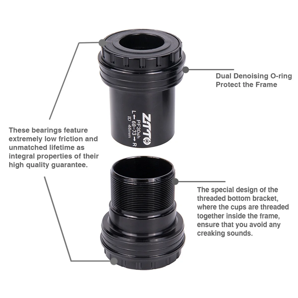 

Portable ZTTO Press-Fit Bicycle Bottom Bracket Locking Middle Bracket