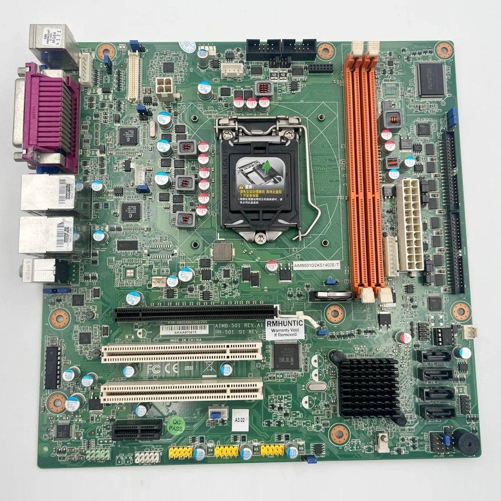 For Advantech Industrial Computer Motherboard Dual VGA AIMB-501G2 AIMB-501G2-KSA1E AIMB-501 Rev:A1