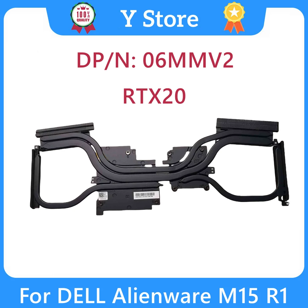 Y Store 06MMV2 04VP01 كمبيوتر محمول أصلي جديد وحدة المعالجة المركزية/وحدة معالجة الرسومات برودة المبرد والمروحة GTX10/RTX20 لأجهزة Dell Alienware M15 R1 06MMV2 04VP01
