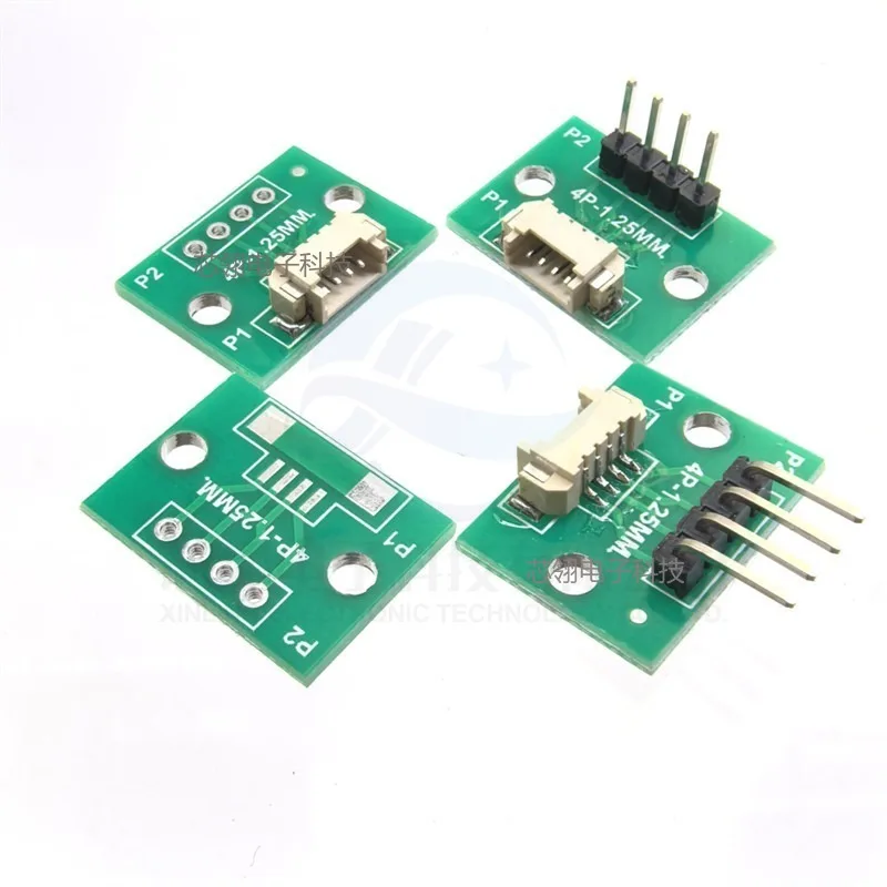 Adaptador de Placa de Prueba de 1.25mm a DIP 2.54, Terminal de Soldadura Horizontal, 4/6/8/10/12 Pines (5/10 Piezas) 4