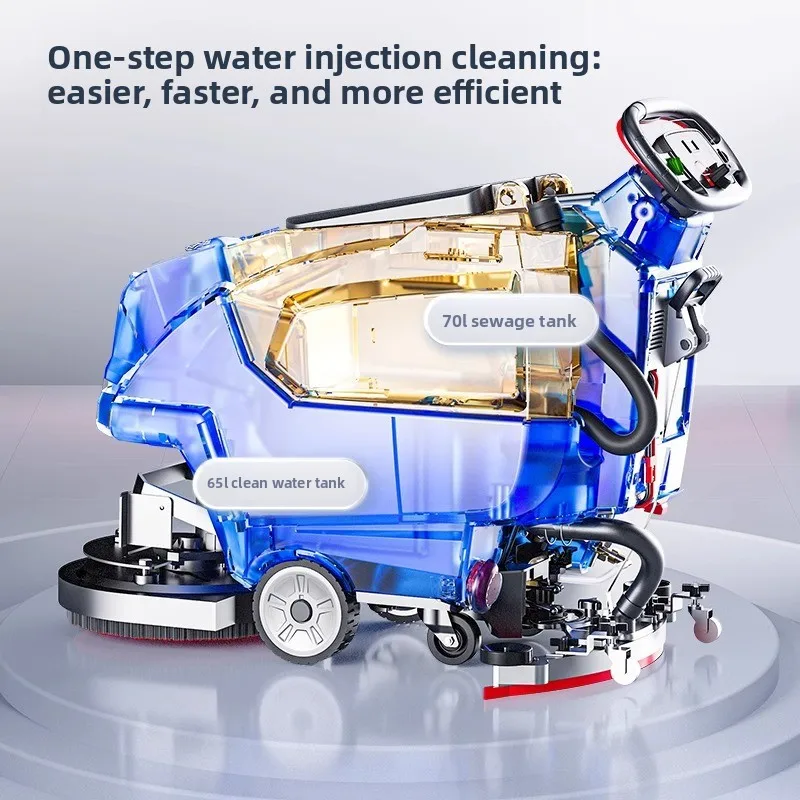 X2pro hand-push washing machine, commercial sweeper, factory workshop, industrial mopping machine, shopping mall cleaning
