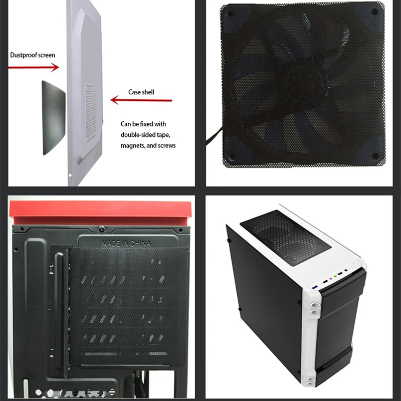 PVC Filtre À Poussière Ventilateur PC Boîtier Antidérapant Cuttable PVC Filtre À Poussière Ventilateur PC Boîtier Antidérapant Cuttable