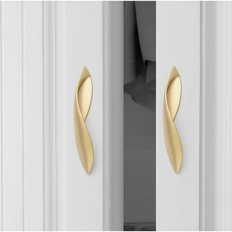 New Chinese Gold Cabinet Pull Luxury Furniture Handle Wardrobe Shoe Cabinet Drawer Door Knob