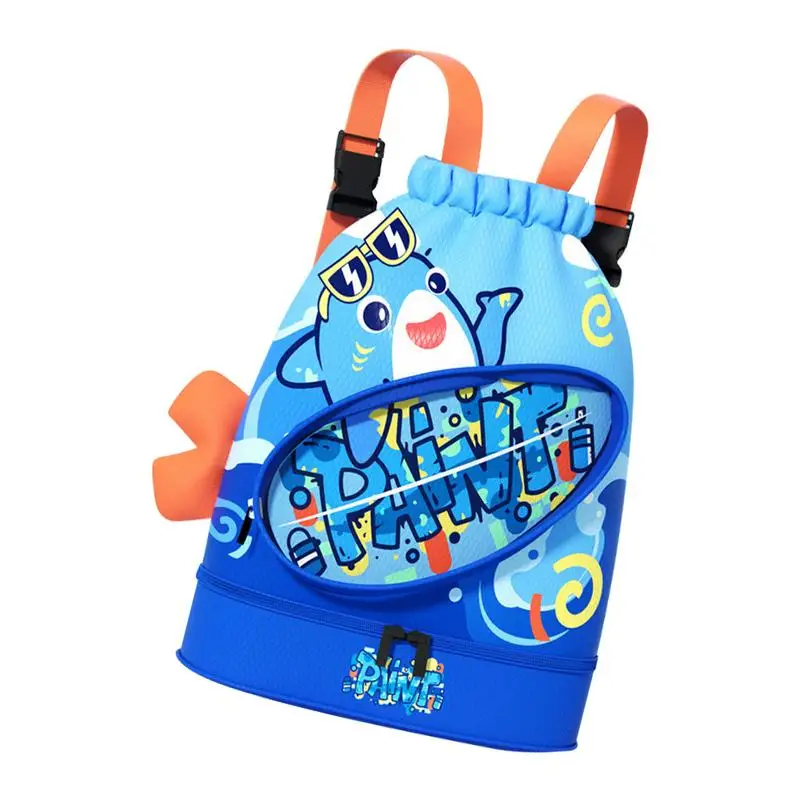 Portable Dry Wet Separation Kids Drawstring Beach Bag With Shoe Compartment Waterproof Sport Swimming Backpack For Kids