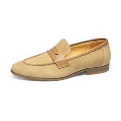 Best Suede Leather Men Loafers Black Designer Style Fashion Casual Slip-on Socks Driver Comfort Wedding Walking Shoes