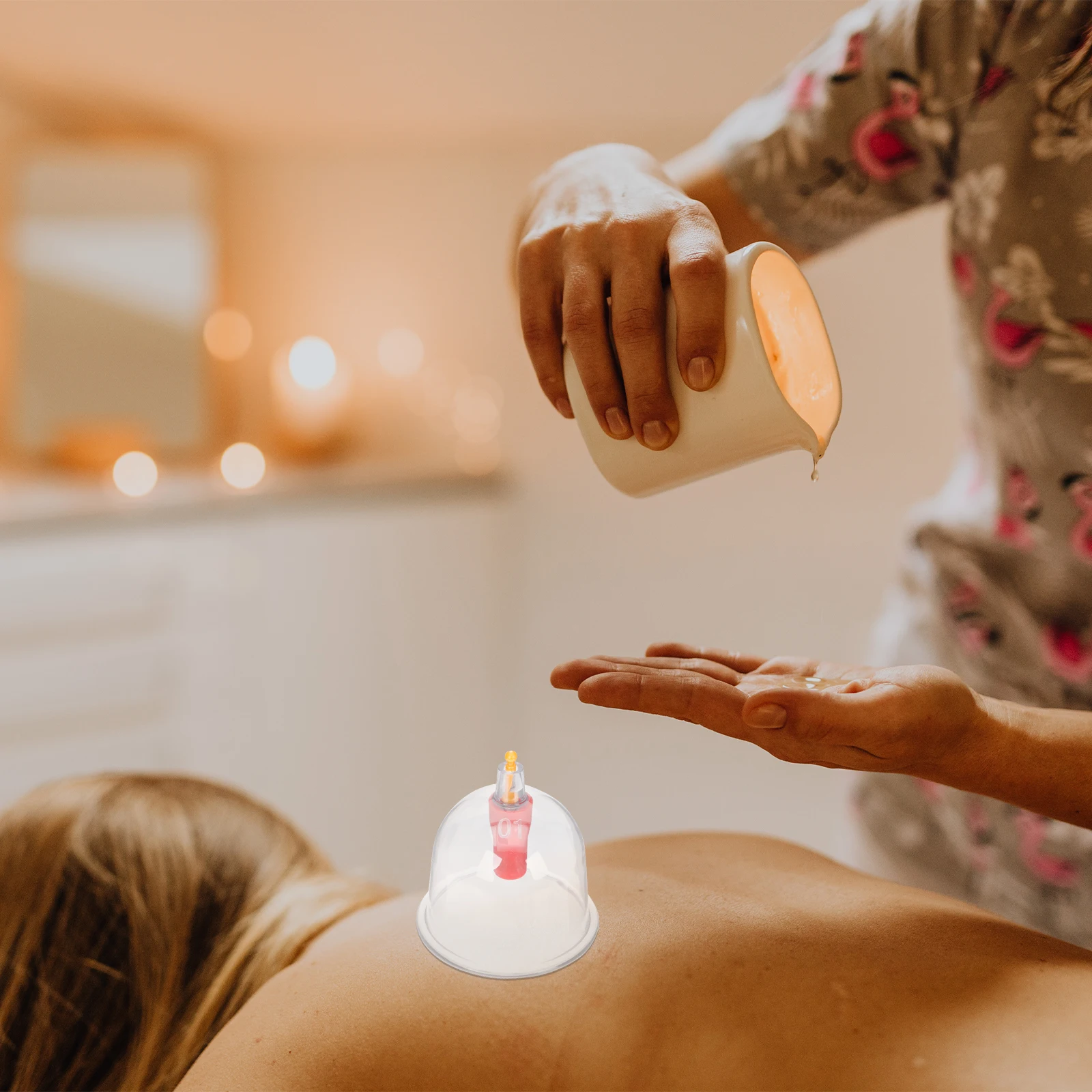 

1 set 1 Set Transparent Cupping Therapy Kit Home Massage Device Vacuum Suction Cups For Muscle Relaxation Blood Flow