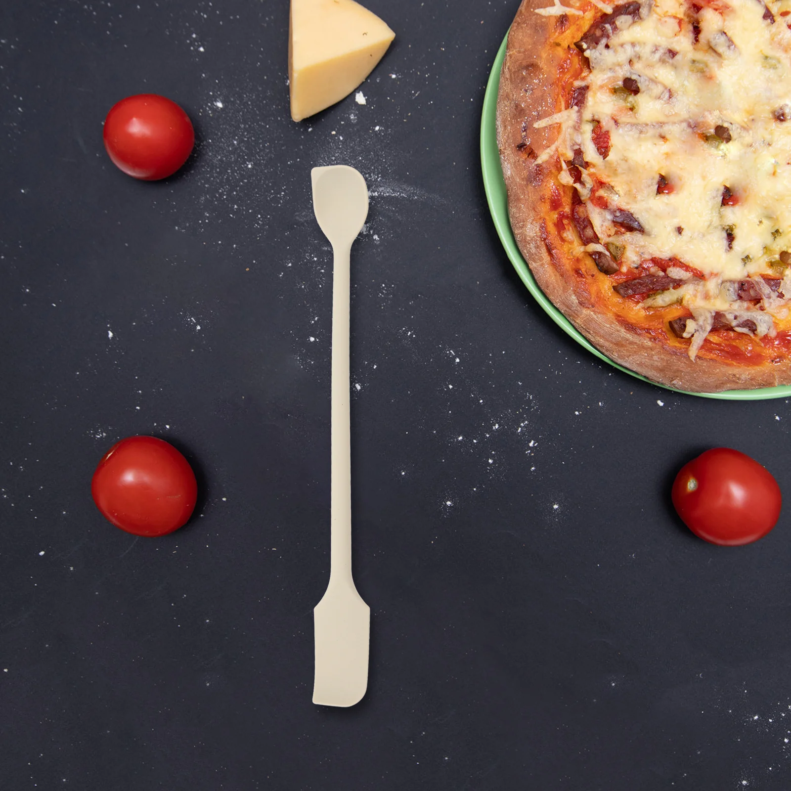 1 قطعة ملعقة سيليكون صغيرة أداة كشط صغيرة لجرار الكاتشب مقاومة للحرارة غير عصا الخبز مكشطة المطبخ