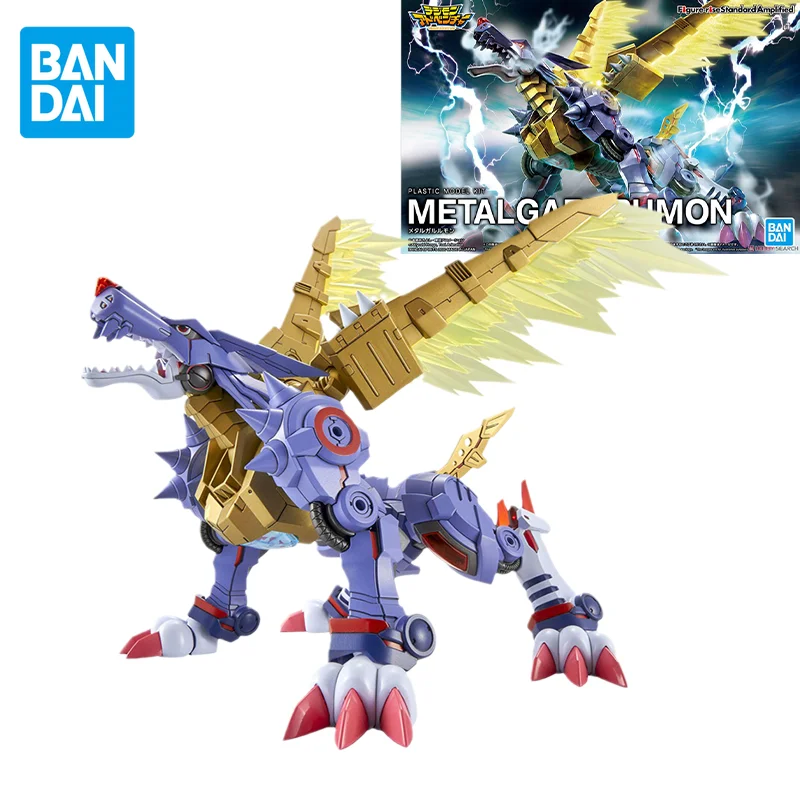 

Bandai Digimon Adventure Anime Figure Assemble Model Figure-rise Metal Garurumon FRS Action Figure Birthday Gift Children's Toys