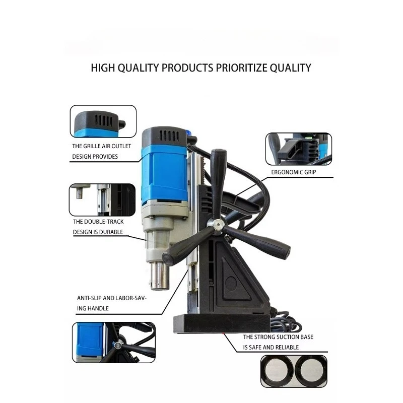 High Magnet Force Portable Multifunction Magnetic Electrical Drill  Drill on Rc,brick and Stone Industrial Motor