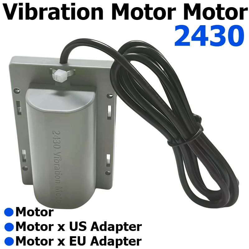 R2430 DC 12V Flat-bottom Vibrating Motor Massage Belt, Frog Lure Chair Cushion Vibrating Motor
