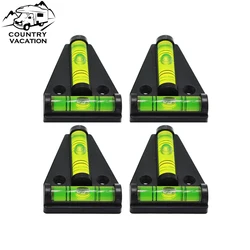 Rv t Level Cross Check Bubble Spirit Level Mehrzweck 2-Wege-Bubble Spirit Level für Caravan Camper Van Anhänger Stative 4St