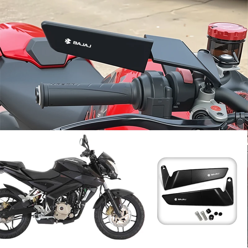 Top Rated Motorcycle Side Mirror Fog Resistant Tempered Glass For Bajaj Dominar 250 400 Pulsar Dominar250 Dominar400 Convex HD