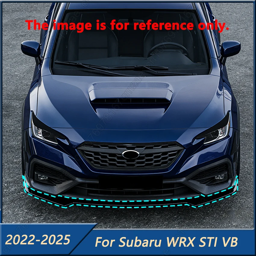 

For Subaru WRX STI VB 2022-2025 NEW Style 3PCS Car Front Bumper Spoiler Lip Kit Diffuser Spoiler Guard Cover Body Kits