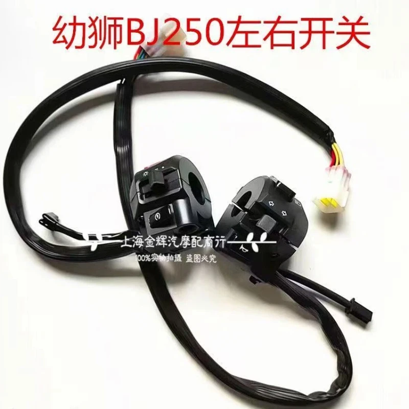 Conjunto de interruptor de faro izquierdo y derecho para motocicleta Benelli 250/500cc scooter BJ250 BJ500 Leoncino 500 250