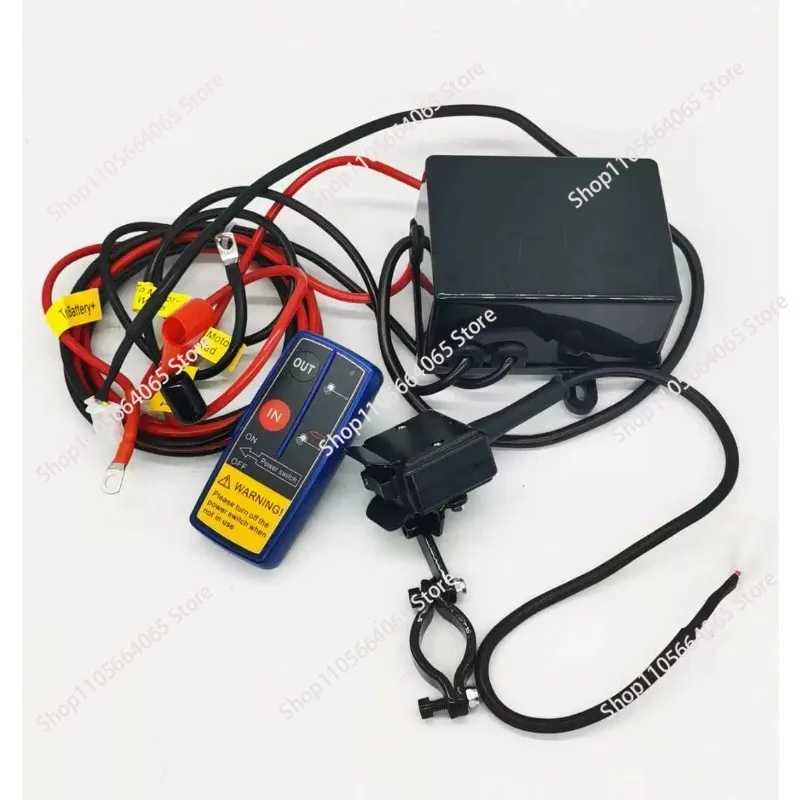 12,000 Pound Winch Control Box with Wireless Remote Control, Off-road Vehicle Winch, Controller, Relay, Accessories