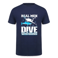 Scuba Dive Oversized T-shirt Men Clothing Fitness T Shirt Summer Fashion Diver Cotton Tshirt Short Sleeve Diving Streetwear Tops