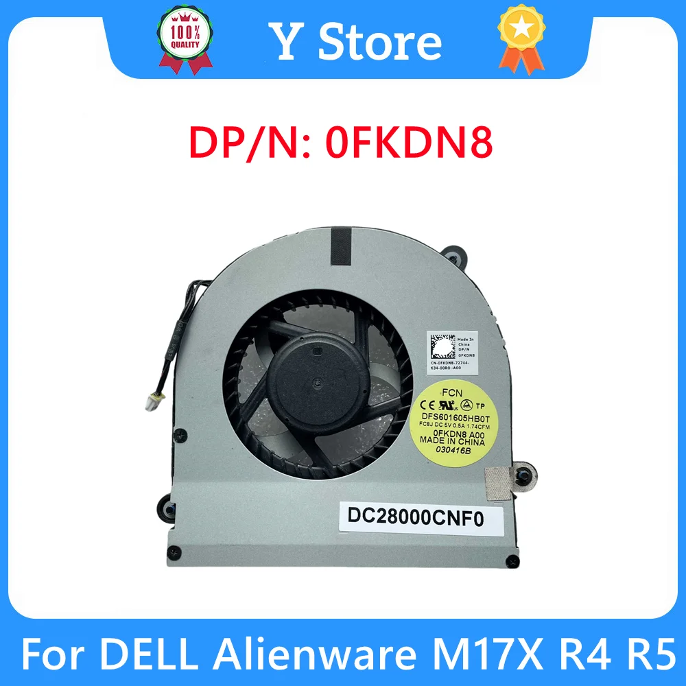 

Y Store новый оригинальный радиатор для ноутбука Dell M17X R4 R5 охлаждающий вентилятор 0FKDN8 FKDN8 CN-0FKDN8