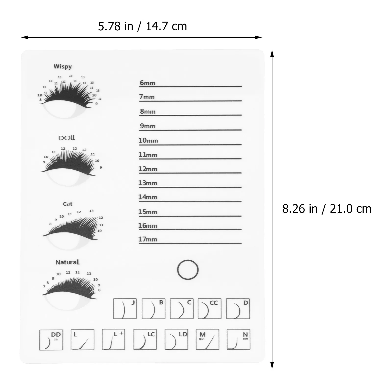 Single-Use Eyelash Display Tray for Lash Extensions – Safe, Disposable, Professional Beauty Tool
