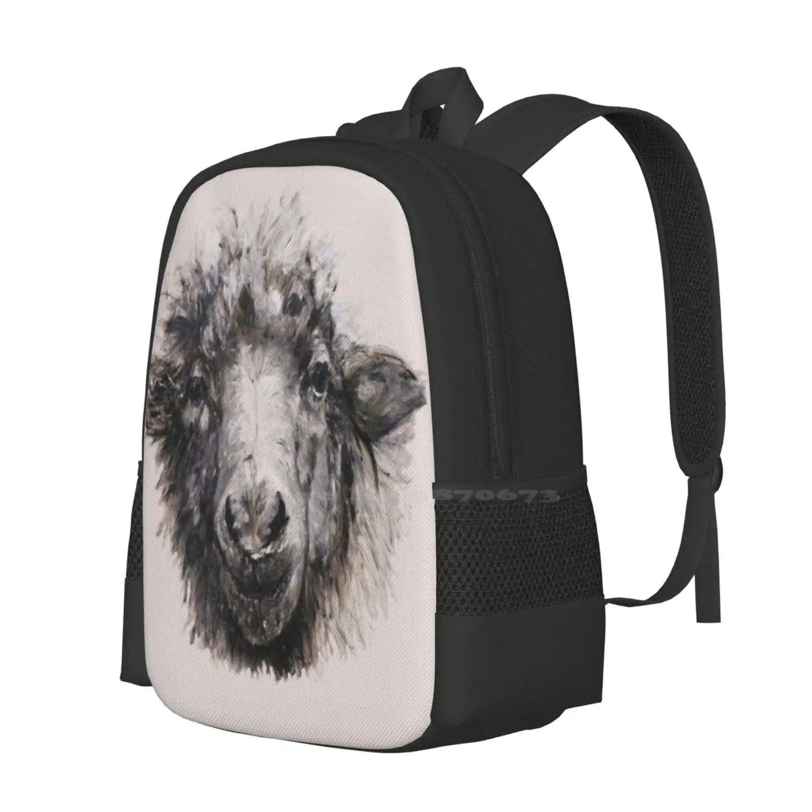 Ewe Lookin' At Me? Hot Sale Schoolbag Backpack Fashion Bags Miriam Ferrall Mim Ferrall Sheep Ewe Animal Australia