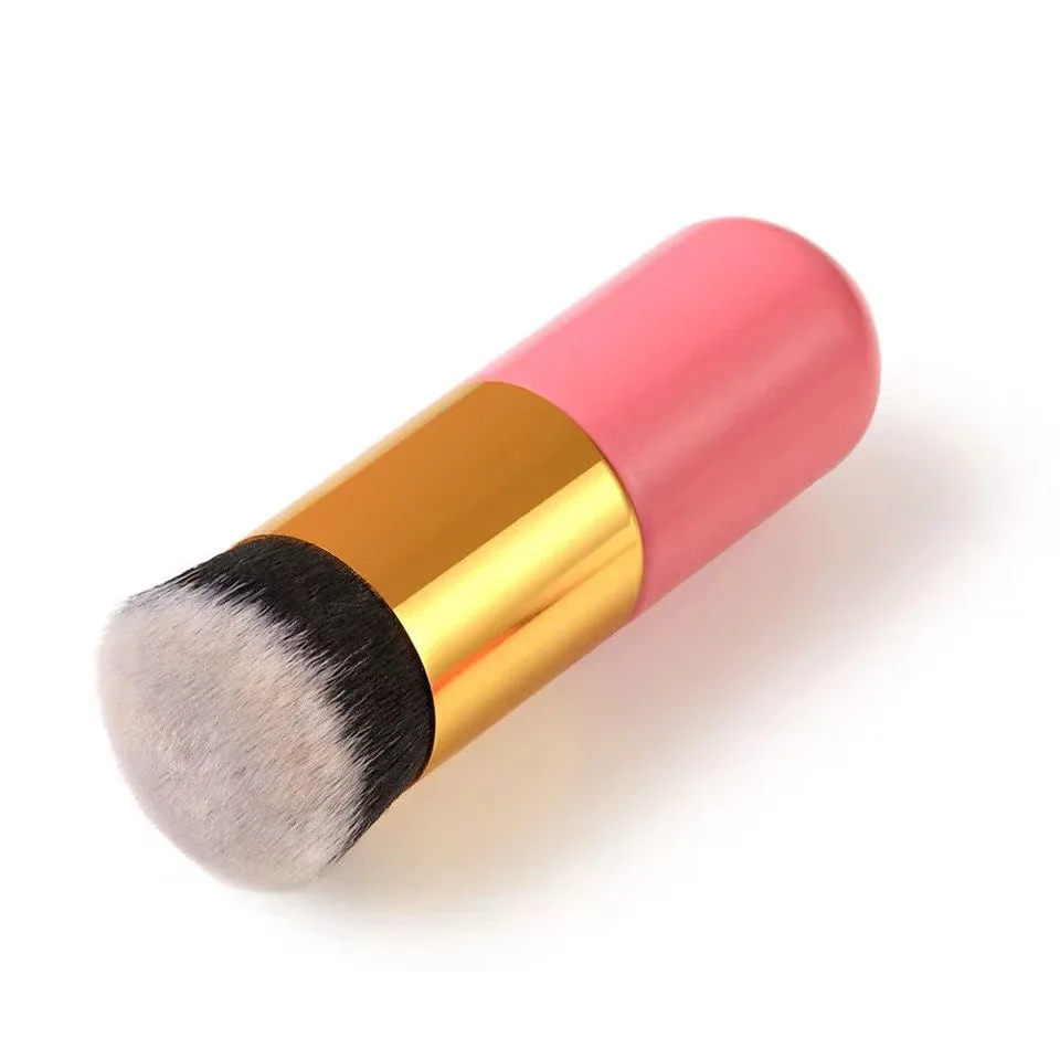 Pinceau de maquillage professionnel Chubby dôme, pinceau pour fond de teint, crème plate, cosmétique, nouveau, 2023