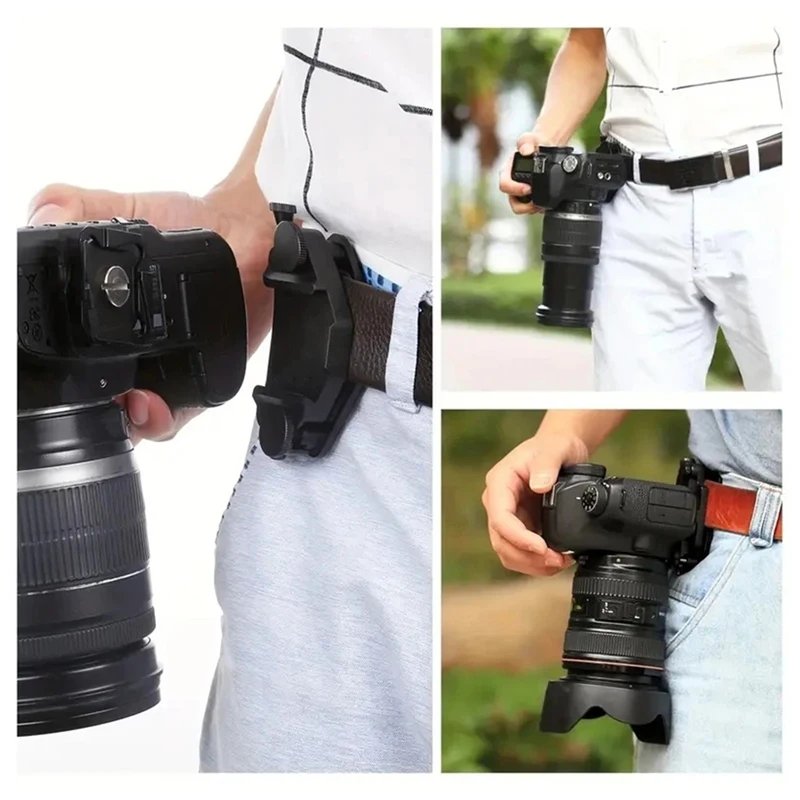 Camera Belt Clip Waist Camera Waist Buckle With Quick Release Camera Mount Adapter Compatible With Sony/Canon Camera-A22K