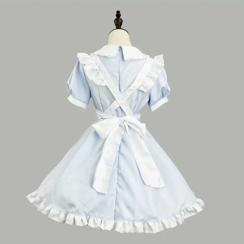 Sn88 new blue cute heart Lolita maid dress cosplay love girl maid dress suit for maid maid party stage costumes S -5XL % # 2 @