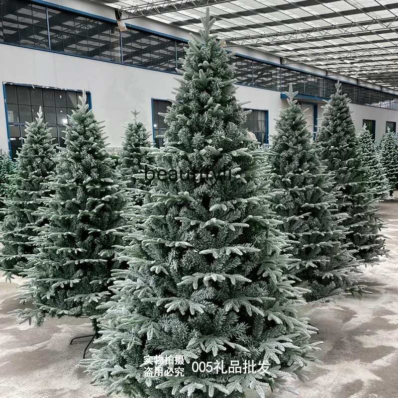 

07Large Christmas Tree Encryption Simulation Snow Tree PE Less Snow Christmas Tree Snowflake Snow Scene Christmas Decoration