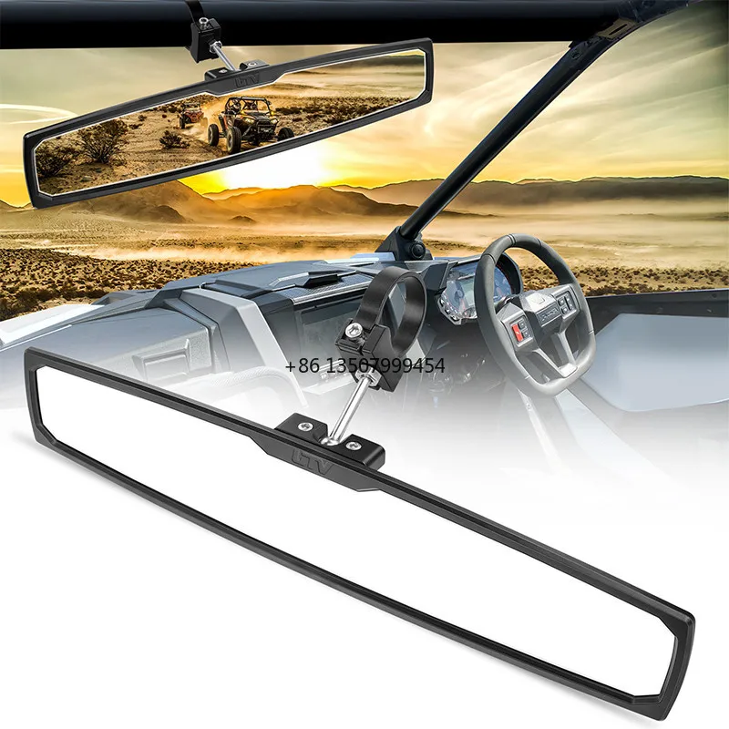 

16 Inch Car Interior Mirrors With 1.75 2 Inch Clamp New Universal Rear View Mirror Utv