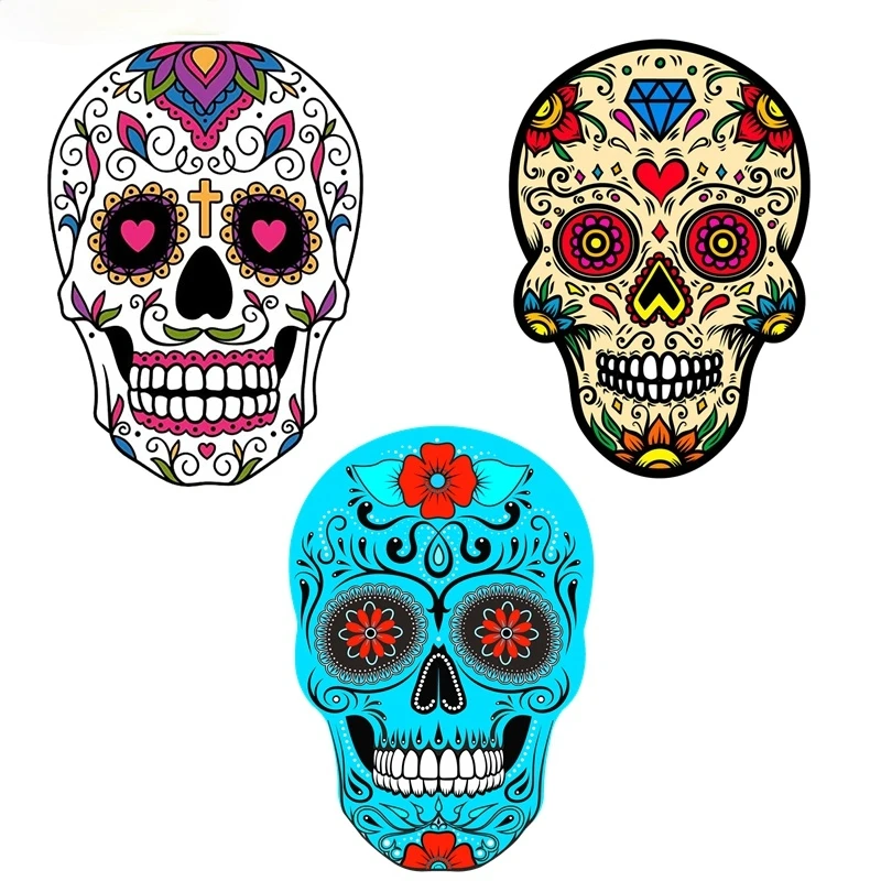 

Car Sticker Creativity Mexican Sugar Skull Graffiti Skeleton Ghost Motorcycle Stickers Laptop Skateboard Helmet PVC Decal