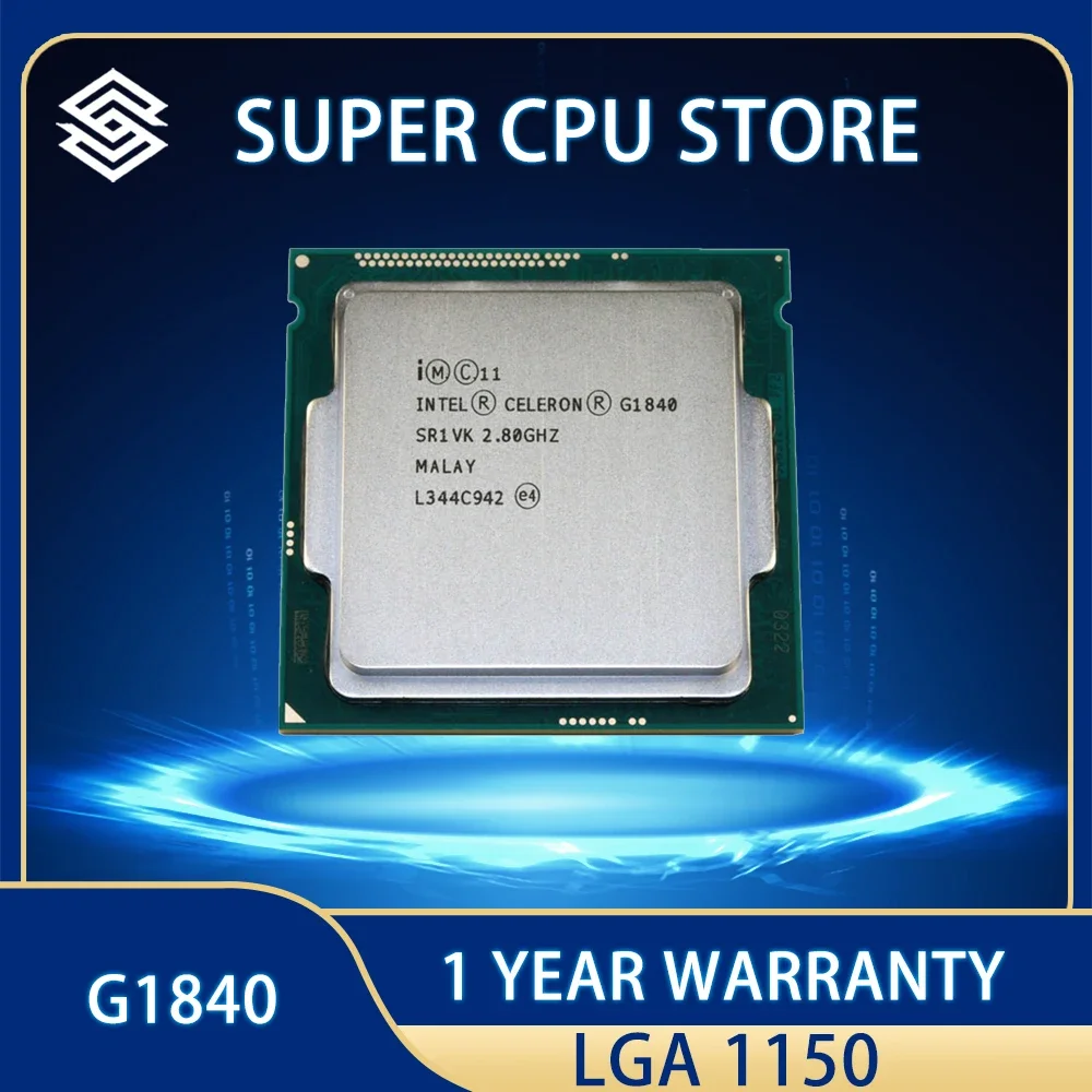 Intel Celeron G1840 2.8GHz 2M Cache Dual-Core CPU Processor SR1VK SR1RR LGA1150 Tray