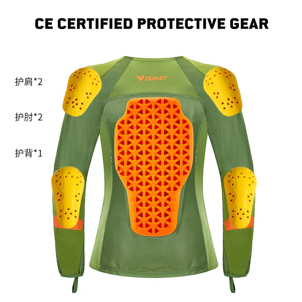 DUHAN Motorcycle Soft Armor Summer Breathable Moto Protective Clothing CE Certified Protective Gear 3D Mesh Motorcycle Jacket