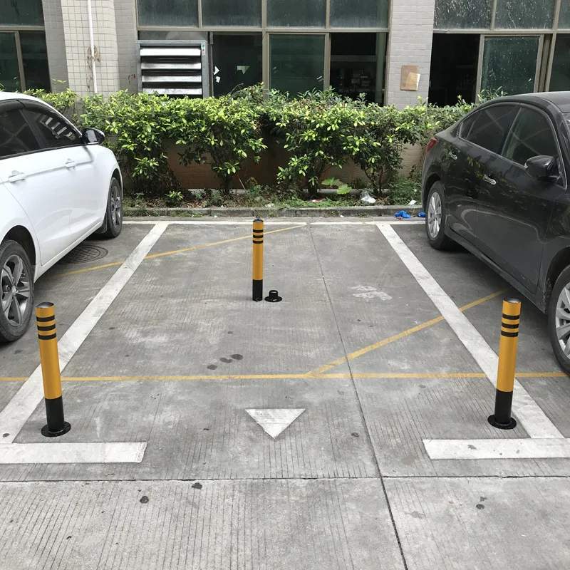 Parking Pile Isolation Pile Iron Column Road Warning Column Roadblock Steel Pipe Warning Column Movable Road Pile