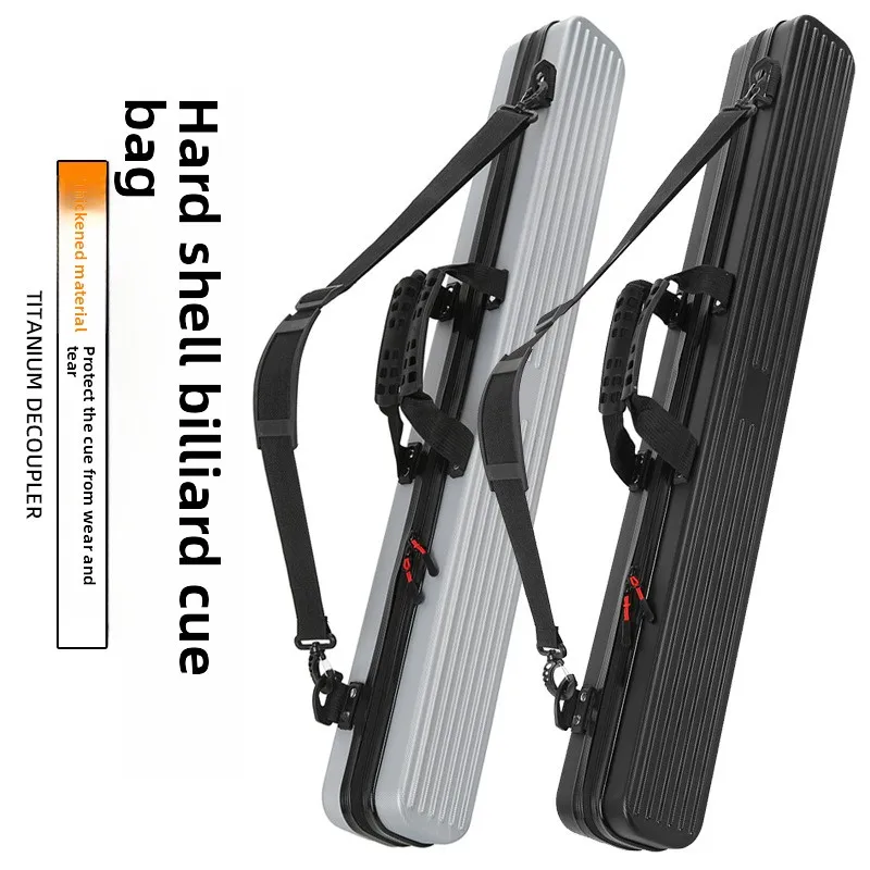 Hard Shell Billiard Cue Case Large Capacity Wear Resistant Hand Carry Pool Stick Storage 당구 큐 가방