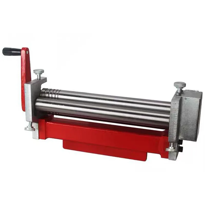 Manual Bending Machine Steel Plate Rolling Machine 35mm Round Tube Roller Thin Sheet Angle Bender Arc Shape Bending S/N:20051NEW