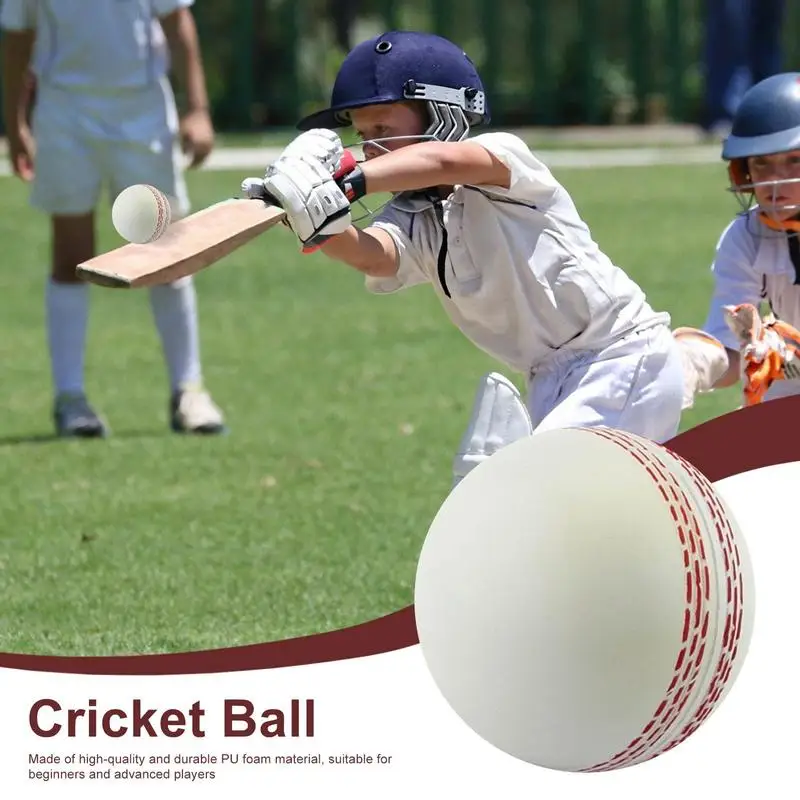 Cricket Ball Cricket Ball Durable PU Training Balls Cricket Tennis Practice Balls Sports Wind Indoor Outdoor Soft Training Balls