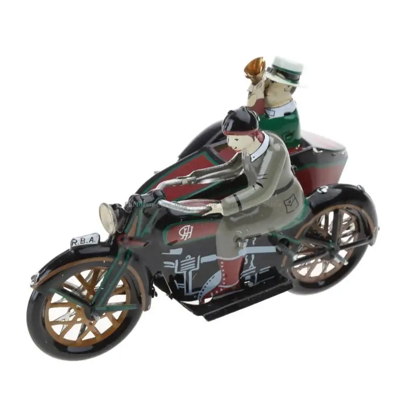 Cool Motorcycle Wind-up Toy Kids Birthday Holiday Gift Infanzia Ricordando regali motociclisti colorati con giocattolo sidecar