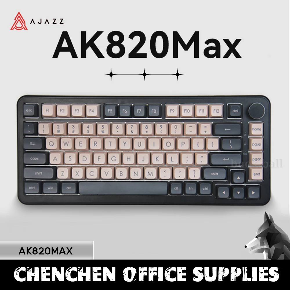 

Ajazz Ak820 Max Keyboard Magnetic Switch Wired 3 Mode 4000mah Hot Swap Rgb Custom Mechanical Keyboards For Gamer Accessory Gift