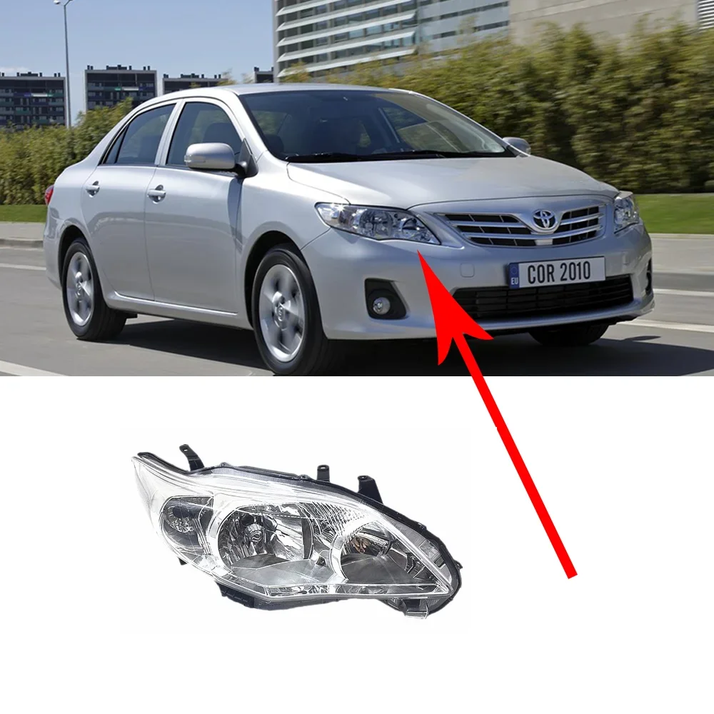 Car Headlights Assembly for Toyota Corolla E140 E150 Altis 2010~2013 Fog Light Halogen Corner Side Lamp Warning LED Accessories