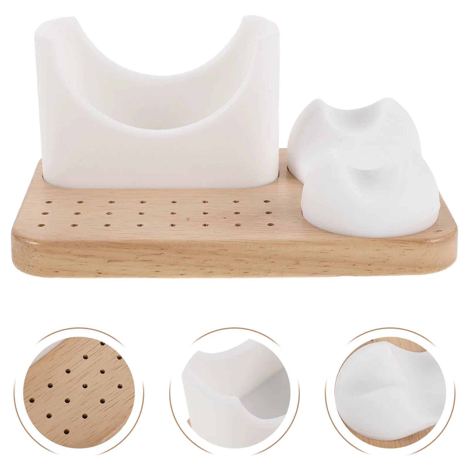 

Silicone Universal Nail Drill Holder 24-Hole Bit Storage Stand for Electric Nail Drill Handles and Grinding Bits Manicure Tool