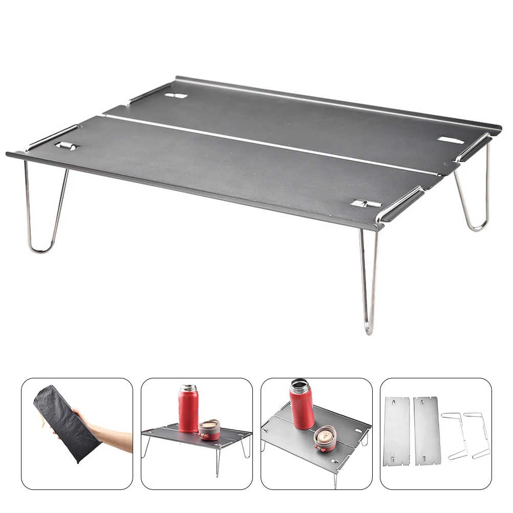 

Portable Lightweight Table for Camping Picnic Travel Foldable Picnic Desk Compact Mini Aluminum Alloy Outdoor Furniture