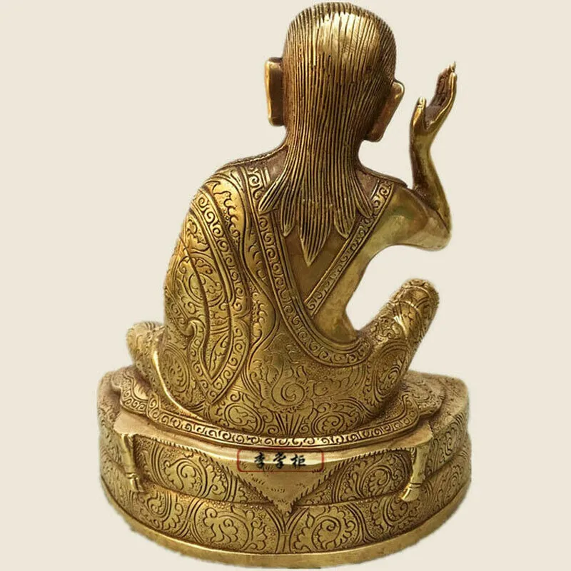 19cm/ bronze buddha Auspicious Milarepa Venerable Buddha Statue Milarepa