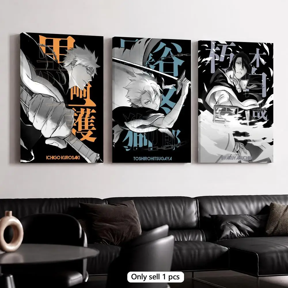 Anime B-bleach Framed Wall Painting Wooden Canvas Stretcher Frame Inner Frame Kit for Wall Art Painting Poster