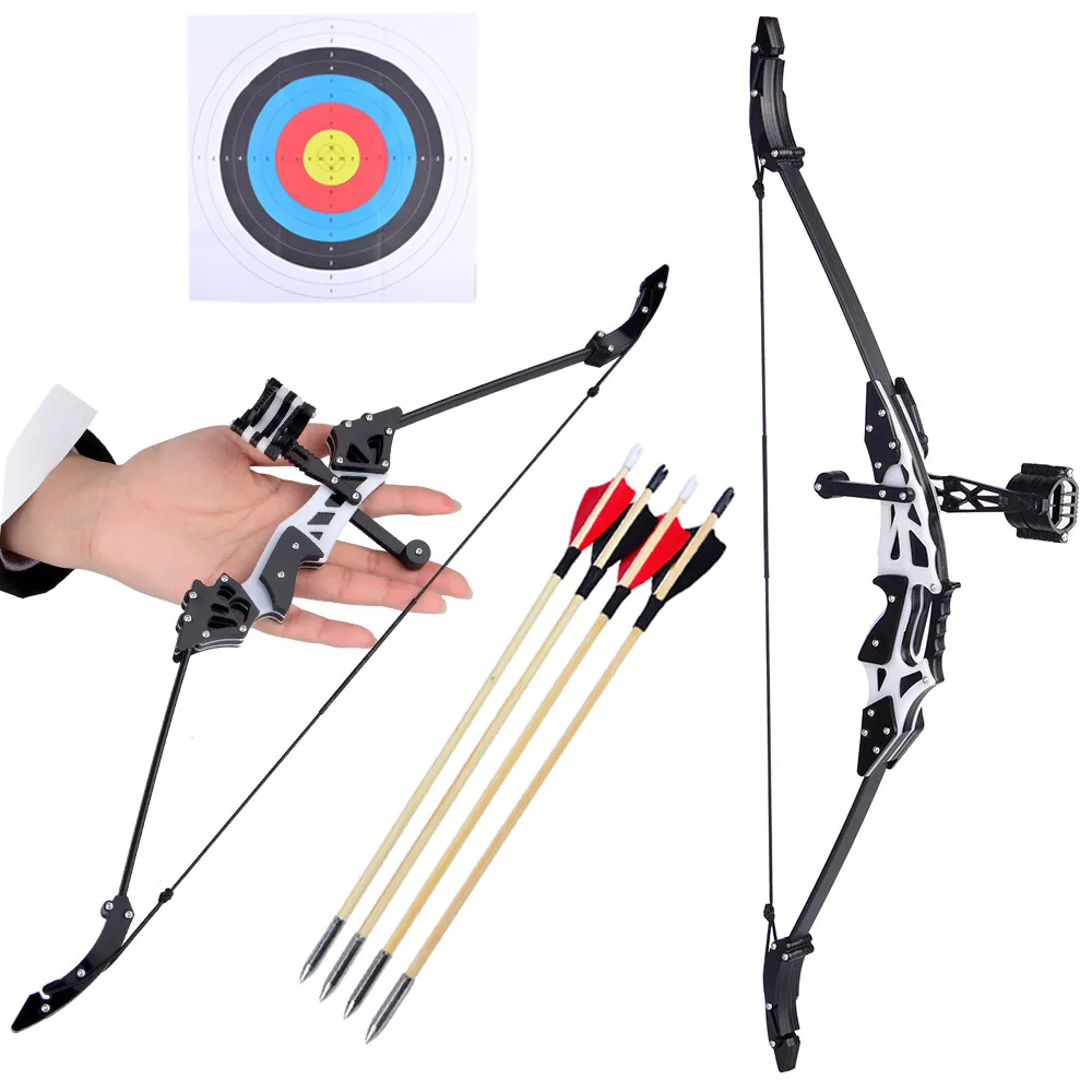 18lbs Mini Recurve Bow with Sight Portable 19 Inch Small Bow and Arrow Set Adult Teen Outdoor Shooting Archery Sports Toys view 3