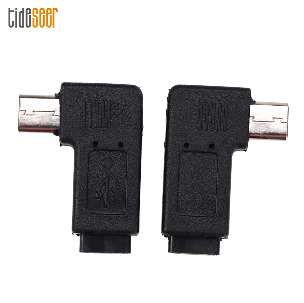 

1000pcs 90 Degree Right Left Angle Micro Usb Male To Micro USB Female Plug Adapter Converter