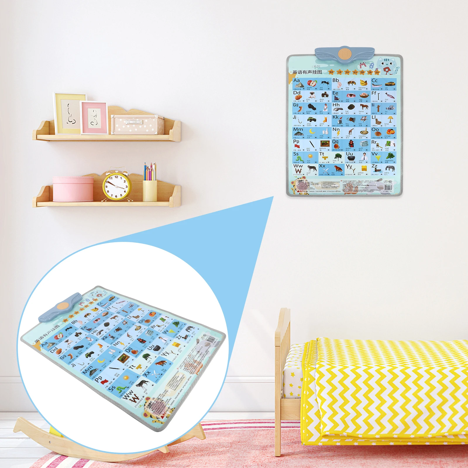 

Early Education Audio Wall Chart Kids Poster Letter Learning Interactive Toy Toddler PVC ABS Material Educational Tool Sound