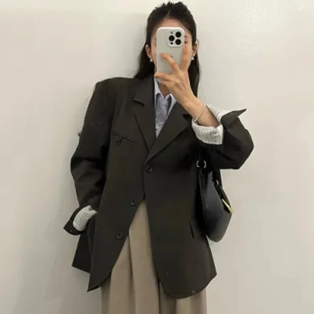 

Women's New Autumn and Winter Blazer , Simple and Elegant, High-end Version, Commuter Versatile Suit Jacket