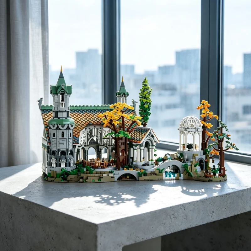 In Stock 6167PCS Street View Blocks Forest Construction Bricks with Magic Details Model Toys for Friends Birthday Holiday Gifts