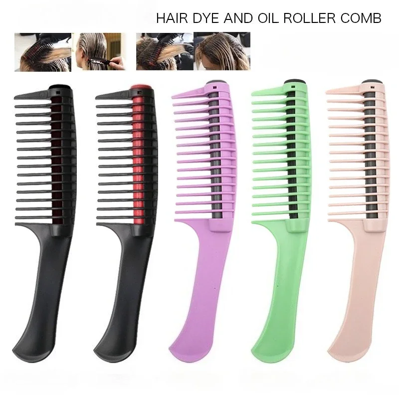 

1pc Professional Anti Splicing&Detangling Roller Comb Hair Comb Color Tools Hairdressing Comb Hair Dye Barber Brush Salon Comb
